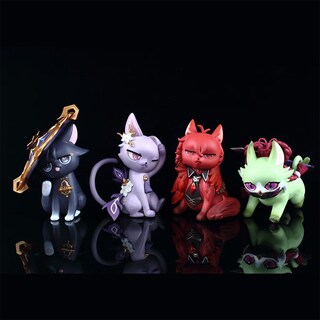 Foto 7 | Foto 7 | Figura De Gato Rzahuahu Kukishinobu Scaramouche Pvc Anime De 11 Cm - Venta Internacional.