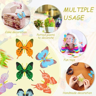 Foto 3 | Foto 3 | Decoración Artística De Plástico Toy Butterflies Canlierr, 36 Unidades - Venta Internacional.