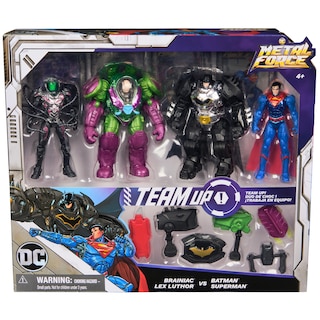 Foto 2 | Foto 2 | Set De Figuras De Acción Dc Comics Metal Force Team Up De 10 Cm - Venta Internacional.