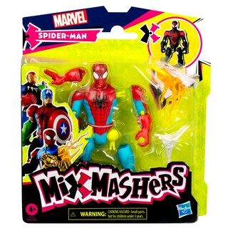 Foto 2 | Foto 2 | Figura De Acción Spider-man Marvel Mixmashers De 13 Cm Con Acceso. - Venta Internacional.