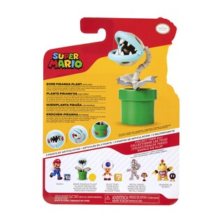 Foto 7 | Foto 7 | Figura De Acción Super Mario Bone Piranha De 4 Pulgadas Con Coin Acc - Venta Internacional.