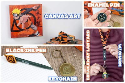 Foto 4 | Foto 4 | Caja De Coleccionista Just Funky Naruto Shippuden Konoha 5 Artículos - Venta Internacional.