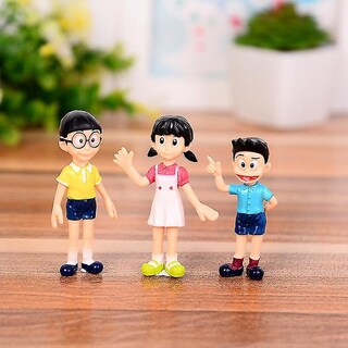 Foto 2 | Foto 2 | Venta Internacional - Juego De Figuras De Acción Doraemon Nobita Nobi, 5 Piezas, Pvc Sajy, 4-6 Cm
