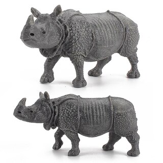 Foto 1 | Foto 1 | Venta Internacional - Figura De Acción De Pvc Macizo Sajy Rhino Con Ornamento Decorativo