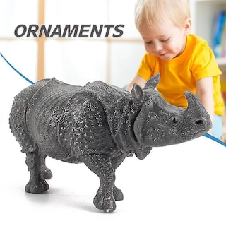 Foto 3 | Foto 3 | Venta Internacional - Figura De Acción De Pvc Macizo Sajy Rhino Con Ornamento Decorativo