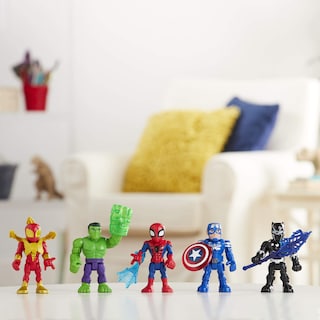 Foto 7 | Foto 7 | Set De Figuras De Acción Marvel Super Hero Adventures, Paquete De 5 - Venta Internacional.
