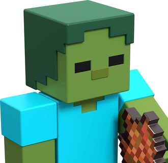 Foto 6 | Foto 6 | Figura De Zombi Craft-a-block De Action Toy De Minecraft A Partir De 6 Años - Venta Internacional.