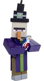 Foto 1 | Foto 1 | Minecraft Witch 3.25 Escala 3.25'' Videojuego Auténtica Figura De Acción Con Accesorio Y Craft-a-block - Venta Internacional.