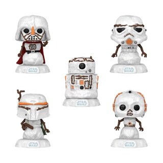Foto 2 | Foto 2 | Funko Pop! Paquete de 5 Muñecos de Nieve Navideños Star Wars - Venta Internacional