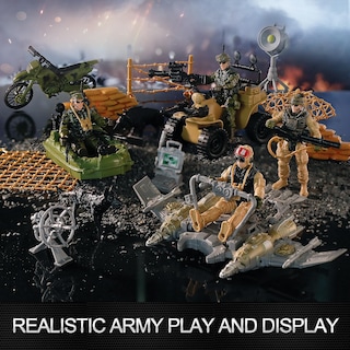Foto 2 | Foto 2 | Set De Figuras De Acción Para Hombres Del Ejército Estadounidense Con Armas Militares - Venta Internacional.