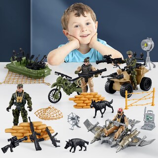 Foto 7 | Foto 7 | Set De Figuras De Acción Para Hombres Del Ejército Estadounidense Con Armas Militares - Venta Internacional.