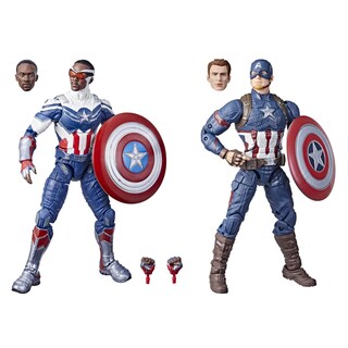 Foto 1 | Foto 1 | Figuras De Acción Capitán América De La Serie Marvel Legends, Paquete De 2 - Venta Internacional.