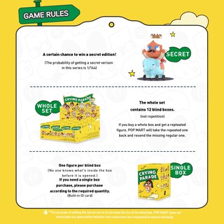 Foto 5 | Foto 5 | Figura de Acción Pop Mart Crybaby Crying Parade Series 3 Piezas - Venta Internacional