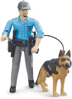 Foto 1 | Foto 1 | Figura de Acción Bruder Bworld Policeman con Perro 10,9 cm - Venta Internacional