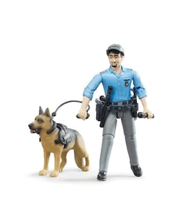 Foto 2 | Foto 2 | Figura de Acción Bruder Bworld Policeman con Perro 10,9 cm - Venta Internacional