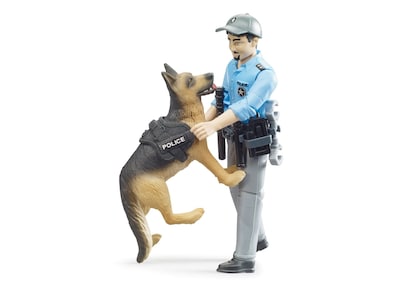 Foto 3 | Foto 3 | Figura de Acción Bruder Bworld Policeman con Perro 10,9 cm - Venta Internacional