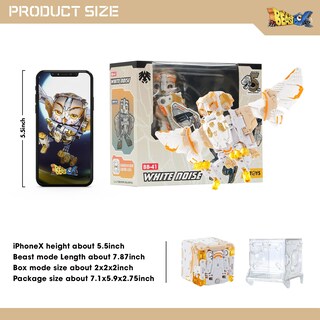 Foto 6 | Foto 6 | Figura de Acción 52toys Beastbox Bb-41 Whitenoise Búho 20 cm - Venta Internacional