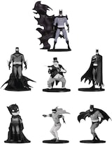 Figura de Juguete DC Collectibles Batman Mini En Blanco Y Negro, Paquete De 7 Unidades - Venta Internacional