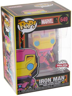 Foto 3 | Foto 3 | Juguete Coleccionable Funko Marvel Black Light Iron Man 9 cm - Venta Internacional