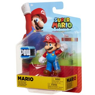 Foto 6 | Foto 6 | Figura de Acción Super Mario Coleccionable Mario de 10 Cm con Accesorio Pow - Venta Internacional