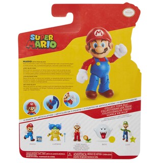 Foto 7 | Foto 7 | Figura de Acción Super Mario Coleccionable Mario de 10 Cm con Accesorio Pow - Venta Internacional