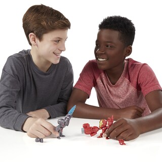 Foto 3 | Foto 3 | Figura de Acción Marvel Super Hero Mashers Micro Iron Man Vs. Ultron Paquete de 2 - Venta Internacional