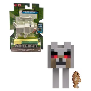 Foto 5 | Foto 5 | Figura de Acción Mattel Hostile Wolf Minecraft Craft A Block - Venta Internacional
