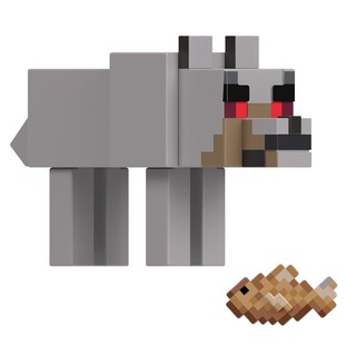 Foto 6 | Foto 6 | Figura de Acción Mattel Hostile Wolf Minecraft Craft A Block - Venta Internacional