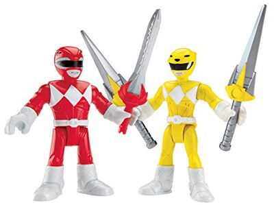 Foto 7 | Foto 7 | Figura de Acción Fisher-price Imaginext Power Rangers Roja y Amarilla - Venta Internacional