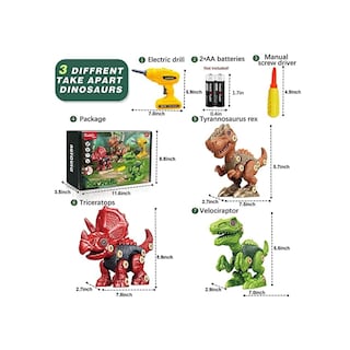 Foto 2 | Foto 2 | Juego de Dinosaurios Armables Xin Le Toys Multicolor Series Avoklan