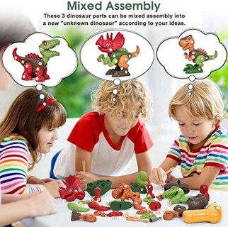 Foto 4 | Foto 4 | Juego de Dinosaurios Armables Xin Le Toys Multicolor Series Avoklan