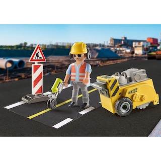 Foto 3 | Foto 3 | Playmobil City Action: Trabajador De La Construcción Con Cortador De Bordes