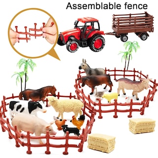 Foto 3 | Foto 3 | Venta Internacional - Set De Juego Farm Toy Tractor Con 40 Animales De Plástico De 3 A 12 Años