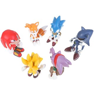 Foto 1 | Foto 1 | Venta Internacional - Figura De Acción Sonic The Hedgehog Knuckles Shadow, Juego De 6 Unidades