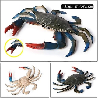Foto 3 | Foto 3 | Venta Internacional - Modelo De Animal Marino De Cangrejo Realista De Juguete, 2 Unidades, Para Niños