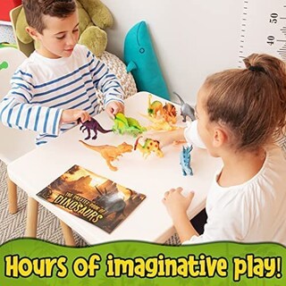 Foto 6 | Foto 6 | Set De Figuras De Dinosaurios Prextex Para Niños De 3 A 5 Años O Más Con Libro (12 Unidades) - Venta Internacional.