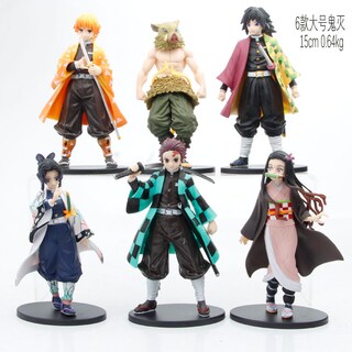 Foto 3 | Foto 3 | Kit De Figuras De Acción Kimetsu No Yaiba, 15 Cm, 6 Unidades - Venta Internacional.