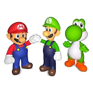 Foto 1 | Foto 1 | Pack De Muñecos De Acción Super Mario Bros Mario Yoshi Luigi - Venta Internacional.