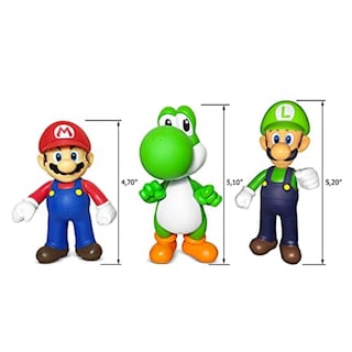Foto 2 | Foto 2 | Pack De Muñecos De Acción Super Mario Bros Mario Yoshi Luigi - Venta Internacional.