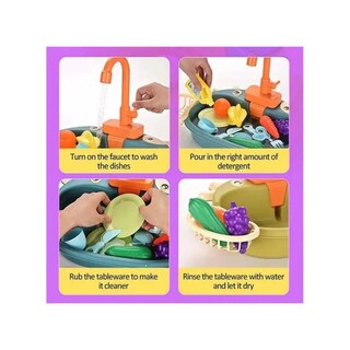 Foto 2 | Foto 2 | Fregadero De Cocina De Juguete Para Lavaplatos Para Niñas De Más De 3 Años - Venta Internacional.