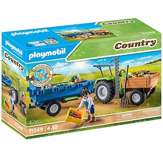Foto 3 | Foto 3 | Tractor Cosechador Playmobil De Juguete Con Remolque Y Accesorios - Venta Internacional.