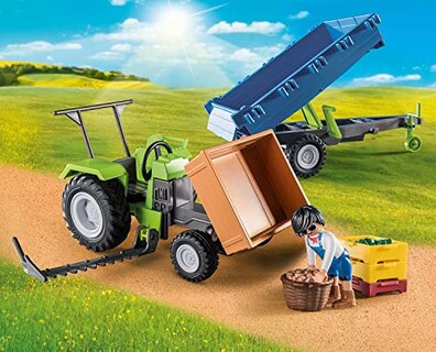 Foto 6 | Foto 6 | Tractor Cosechador Playmobil De Juguete Con Remolque Y Accesorios - Venta Internacional.