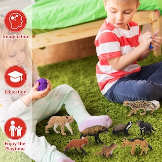 Foto 6 | Foto 6 | Juego De Figuras De Animales Toymany Forest Animal, 10 Piezas Para Niños - Venta Internacional.