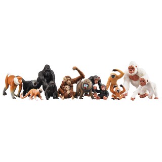 Foto 2 | Foto 2 | Juego De Figuras Toymany Monkey & Gorilla, 14 Piezas, Para Niños De Más De 3 Años - Venta Internacional.