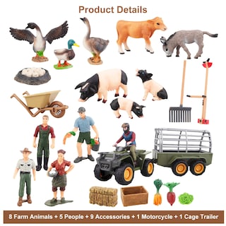 Foto 2 | Foto 2 | Figuras De Animales De Granja Toymany, 54 Unidades, Con Barn House Kids - Venta Internacional.