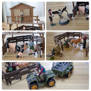Foto 6 | Foto 6 | Figuras De Animales De Granja Toymany, 54 Unidades, Con Barn House Kids - Venta Internacional.