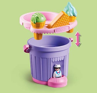 Foto 5 | Foto 5 | Heladería Playmobil De Juguete Con Forma De Cubo De Arena Con Accesorios - Venta Internacional.