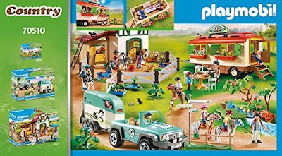 Foto 3 | Foto 3 | Refugio Para Ponis Toy Playmobil Con Casa Móvil Para Niños De Más De 4 Años - Venta Internacional.