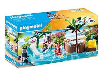 Foto 1 | Foto 1 | Piscina Infantil Playmobil Con Tobogán, Columpio Y Balancín - Venta Internacional.