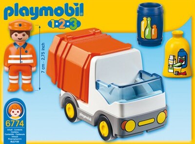 Foto 6 | Foto 6 | Camión De Reciclaje Playmobil 1.2.3, Embalaje Estándar - Venta Internacional.